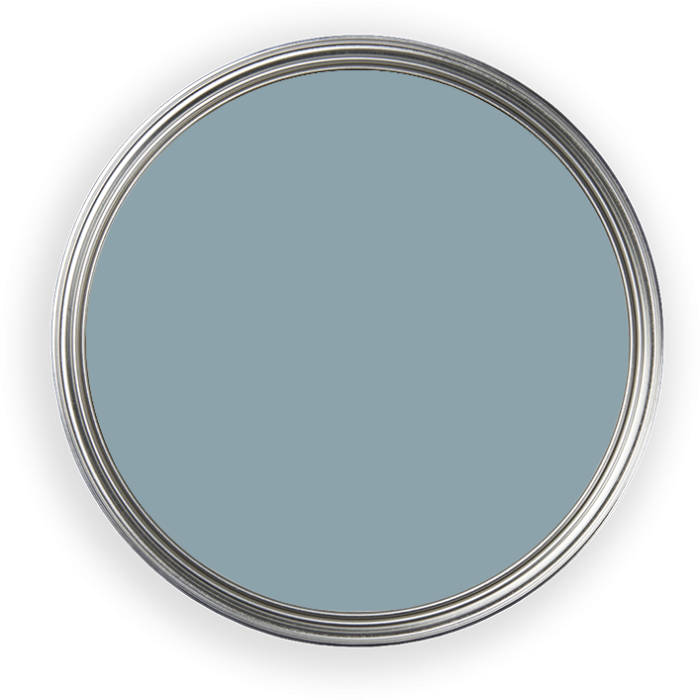 Farbtopf von oben graublau Ganga 59