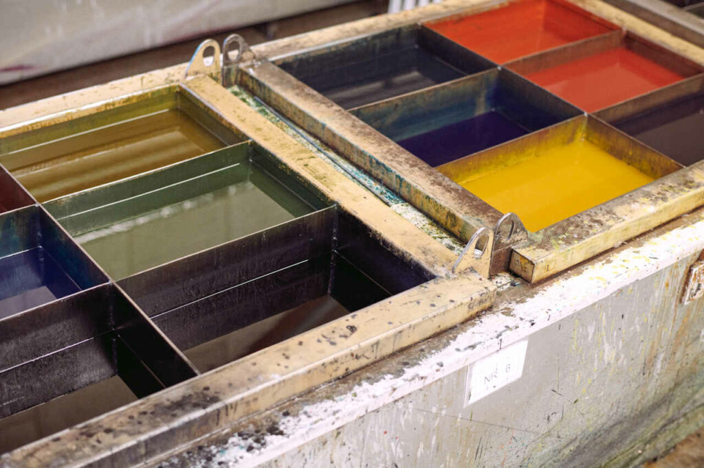 Kerzenwachs in Farben passend zur Anna von Mangoldt Kollektion